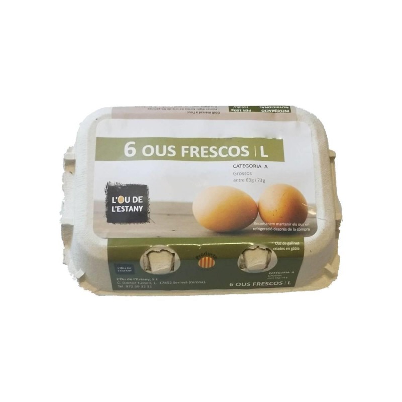 L'OUS DE L ESTANY HUEVOS FRESCOS L 6U. L'OUS DE L ESTANY HUEVOS FRESCOS L 6U.