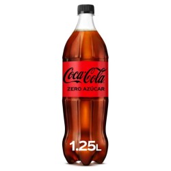 COCA-COLA ZERO REFRESCO DE COLA ZERO 1,25L.