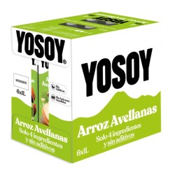 YOSOY BEBIDA DE ARROZ Y AVELLANAS 6X1L.